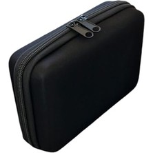 Makyaj Çantası Sert Kapaklı Kozmetik Seyahat Organizeri Çok Amaçlı (Siyah)