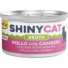Shinycat Broth Karidesli Tavuklu Kedi Maması, 70 Gram