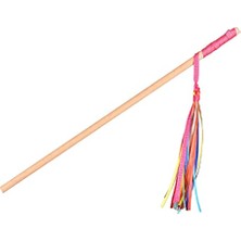 Ahşap Kedi Oynatma Oltası Kedi Olta Kedi Oyuncak Püsküllü