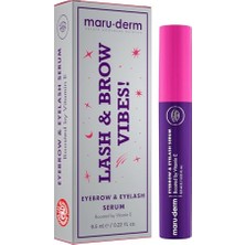 Maru.derm Su Bazlı Güçlendirici Kaş ve Kirpik Serumu, Vitamin E, Procapil