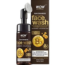 Niacinamide Yüz Temizleme Köpüğü ve Dahili Fırçalı-Lekeler, Yağ Kontrolü, Akne Yüzde Doksan Yedi, Doğal Içerik 150ML