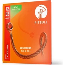 Pitbull Strings Gold Series Gag L Pb Light Takım Tel - Yeni Seri Akustik Gitar Teli 012-053