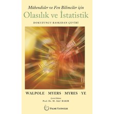 Palme Yayınevi Olasılık ve İstatistik Mühendisler ve Fen Bilimciler İçin