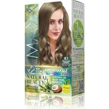 Maxx Deluxe Natural Beauty Amonyaksız Set Saç Boyası 8.1 Küllü Açık Kumral