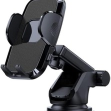 Bey Telefon Tutucu Araç Otomatik Klipsli Araba Telefon Tutucu Ayarlanabilir Cam ve Torpido Için Yüksek Kalite Tutucu