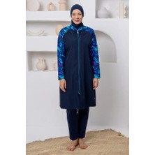 Maresiva Büyük Beden Paraşüt Kumaş Tam Tesettür Mayo 62803