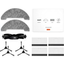 Ultenis D5S Pro Aksesuar Kiti, 11 Parça (4 Yan Fırça + 4 Hepa Filtre + 2 Mikrofiber Paspas Bezi + 1 Rulo Fırça)