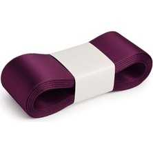 4 cm Genişliğinde Saten Kurdela Her Amaca Uygun Kaliteli Kumaştan Saten Kurdela Fiyonk Süsleme Için Kurdela 10 Metre Uzunluk 4 cm Genişlik (Mor)