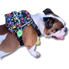 Street Smart Köpek Sırt Çantası – Su Geçirmez, Göğüs Tasması Fonksiyonlu, Ayarlanabilir Renkli Pati Çantalı Göğüs Tasması Large