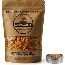 Aroma Wood Grill Mangal & Bbq Barbekü Için Napolyon Kiraz Ağacı & Defne Yaprağı Tütsüleme Aroma Talaşı