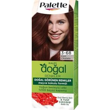 Kalıcı Doğal Renkler 3-68 Kızıl Çikolata Goji Berry Özü & Yulaf Çekirdeği Özlü Saç Boyası