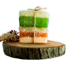 %100 Dogal El Yapimi,aloevera, Eşek Sütlü,ballı,kabak Liftli Doğal El Yapımı Sabun 2li Set Soap