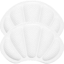 Ipekbazaar Ayakkabı Vurma Önleyici Koruyucu Ped, Kendinden Yapışkanlı, Kumaş, Dolgulu, Topuk Vurma Önleyici Yastık Pedi,1 Çift (Beyaz)