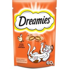 Dreamies Kedi Ödül Maması, Tavuklu, 60 G