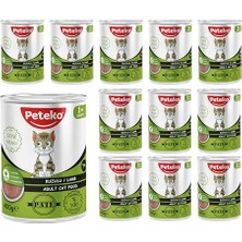 Yetişkin Kedi Kuzulu Pate 400 gr x 12 Adet