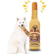 Şişe Köpek Oyuncağı Sesli Köpek Oyuncak Köpek Çekme Oyuncağı Hışırdayan Peluş Oyuncak