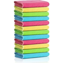 Mıclo Cleanıng | Mikrofiber Temizlik Bezi | Klasik Serii | 250 Gsm | Banyo, Mutfak Bezi | Bulaşık Kurulama Bezi | 4 Renk X12 Adet