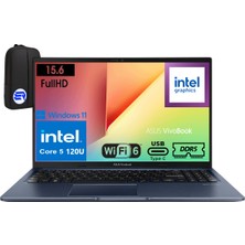 Asus Vivobook 15 Intel Core 5-120U 8gb Ram 2tb SSD 15.6" Windows 11 Home X1504VA-BQ4126WEP12 + Elektropasaj Çanta