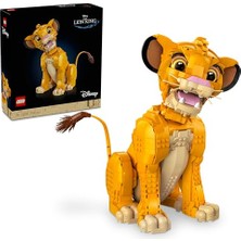 LEGO Disney Classic Genç Aslan Kral Simba 43247 - Kadınlar ve Erkekler Için Koleksiyonluk Hayvan Figürü Yapım Seti, Nostaljik Ev ve Ofis Dekoru Doğum Günü Veya Özel Gün Hediye Fikri (1445 Parça)
