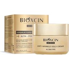 Bioxcin Age Reverse Kırışıklık Karşıtı Altın Krem 50 ml – 24K Altın, Ipek Proteini, Pantenol ve Zeytinyağı Içerikli – Cilt Sıkılaştırıcı ve Nemlendirici