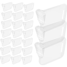 Kyrotech 20'li Buzdolabı Bölücü Klips Seti – Raf Düzenleyici Ayırıcı Klips – Kompakt ve Görünmez Organizer – Buzdolabı, Çekmece, Saklama Kutusu Için Pratik Tak-Çıkar Bölücüler