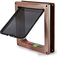 Kedi Köpek Kapısı 4 Yollu 25X23,5X5 cm Kahverengi