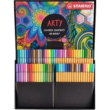 Stabılo Arty Kreatif Set - Point 88 & Pen 68 - Ince Keçe Uçlu Kalem ve Keçe Uçlu Boya Kalemi - 68'li Paket - Çeşitli Renkler