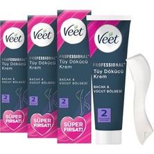 Veet Professional Tüm Cilt Tipleri Için Tüy Dökücü Krem, 600ML Süper Fırsat Paketi (3 x 200 Ml)