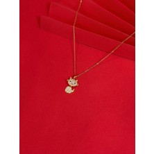 Melisa Takı & Aksesuar 316L Çelik Gold Renk Hello Kitty Kolye