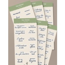 Tiny Stories TR Yazı,söz Sticker Seti - 6 Sayfa / Ajanda,çıkartma,scrapbook
