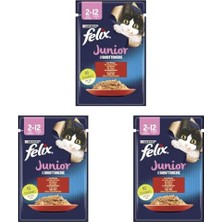 Yaş Kedi Maması, Sığır Etli, Yavru Kedi, 85 G 3lü Paket