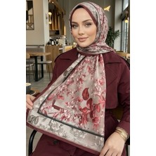İmaj Butik Bordo Desenli Soft Şal