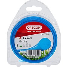 Yuvarlak Çim Biçme Ipi, 1,7 Mm, Mavi, Çim, Yabani Ot, Çim ve Çiçek Tarhları Için, Bahçe Işleri ve Çim Bakımı, Naylon Iplik, Çoğu Çim Biçme Makinesi Için, 1,7 mm x 15 M (69 – 350-BL)