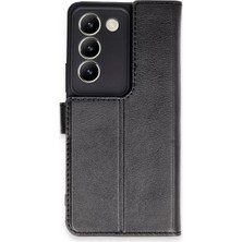 Newface Vivo V30 Lite 4g Kılıf Trend S Plus Kapaklı Kılıf - Siyah