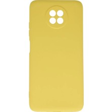 Newface Xiaomi Redmi Note 9 5g Kılıf Nano Içi Kadife Silikon - Sarı