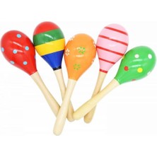 Bak Gel Al Renkli Ahsap Marakas