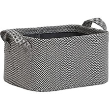 Ocean Home Textile Antrasit Renk Dokulu Kumaş Sepet 24 x 17 x 12 cm