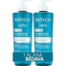 Bioxcin Acnium Sebum Dengeleyici Yüz Yıkama Jeli 500 ml 1 Alana 1 Hediye – Salisilik Asit, Çay Ağacı ve Niasinamid Içeren Yağlı ve Akneye Eğilimli Ciltler Için Temizleyici