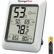 Thermopro TP50 Dijital Termo-Higrometre, Iç Mekan Termometresi, Higrometre, Sıcaklık ve Nem Ölçer, Oda Iklimi Kontrolü, Oda Havası Kontrolü, Klima Monitörü Için