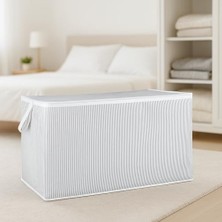 Tela Kumaş Yorgan Yastık Kıyafet Hurcu Düzenleyici (80 x 40 x 60)