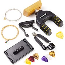 Rockjam Evrensel Gitar Aksesuarları, Süper Kit Gitar Duvar Montajı, Elektrikli Gitar Telleri, Akustik Gitar Telleri, Gitar Tuner Çoklu Alet, Gitar Capo, Gitar Plektrumları ve Gitar Penası Tutucu