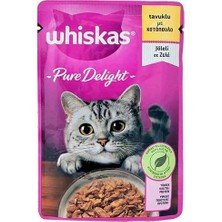 Whiskas Pouch Pure Delight Jöle Içinde Tavuklu Yetişkin Kedi Konservesi 85 gr