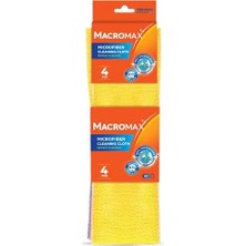 Mikrofiber Temizlik Bezi 4'lü Paket, Çok Amaçlı Toz Alma ve Yüzey Silme Bezi