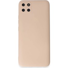 Newface Realme C11 Kılıf Nano Içi Kadife Silikon - Pudra