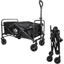 Rebuwo Sevenmoose Katlanır Taşıma Arabası Tekerlekli Taşınabilir Kamp Arabası