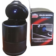 3 Adet Autokit Elegant Mavi Işıklı Küllük FA1-975