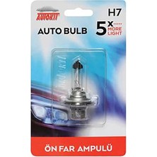 4 Adet Autokit Oto Ampul 12V H7