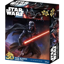 4 Adet Darth Vader Star Wars Prime 3D 500 Parça Puzzle