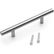 Paslanmaz Metal Kulp, Inox Dolap Çekmece Mobilya Kulbu, Tv Ünitesi Yatak Odası Vestiyer Mutfak Için (96 Mm)