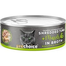 Tuna Shredded Tahılsız, Hipoalerjenik, Tiftiklenmiş Tuna Balıklı & Midyeli Yaş Kedi Maması 70 gr